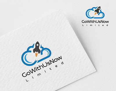 Go with us Logo now Logo Design brand identity branding cloud computing design graphic designer graphic wing logo logo design ui