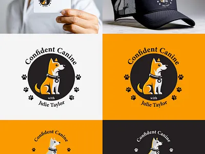 Confident Canine – Premium Dog Training Brand Logo Design animal logo design brand identity branding design canine branding custom logo dog logo dog trainer brand dog training branding dog training logo graphic design logo concept logo design mascot logo modern logo pet business logo pet illustration pet logo professional logo design vector mascot