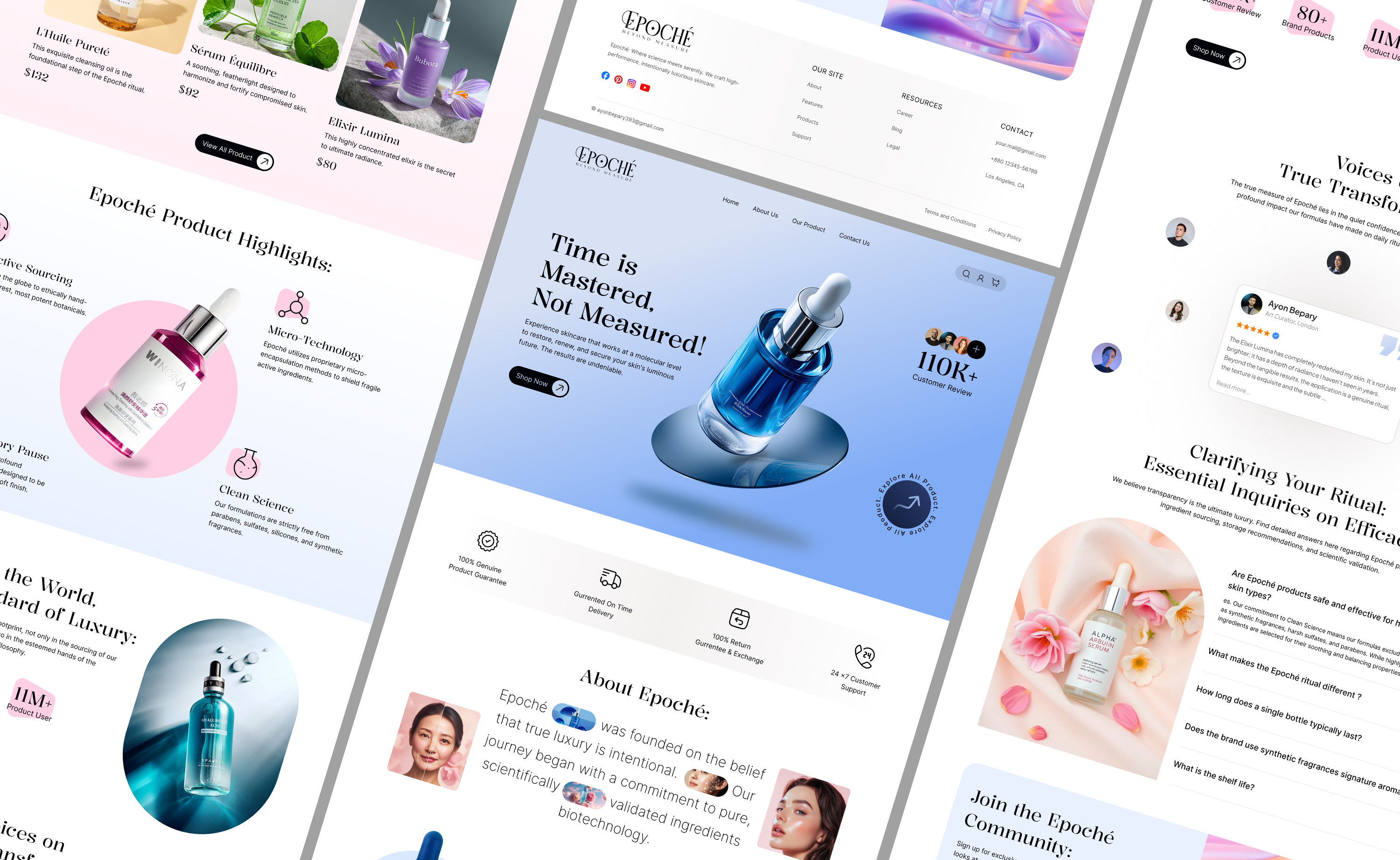 Example of Shopify Ecommerce Landing Page UI Design