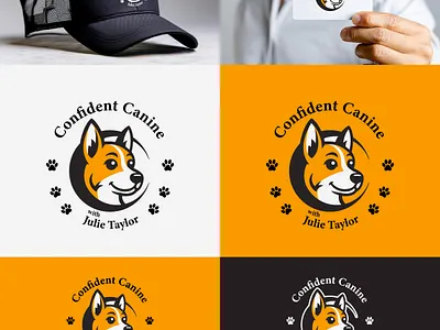 Confident Canine – Premium Dog Training Brand Logo Design animal logo design brand identity branding design canine branding custom logo dog logo dog trainer brand dog training branding dog training logo graphic design logo concept logo design mascot logo modern logo pet business logo pet illustration pet logo professional logo design vector mascot