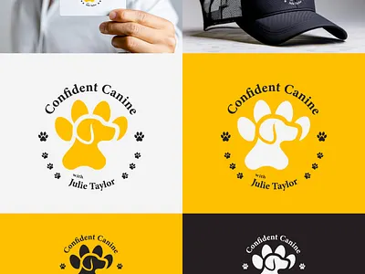 Confident Canine – Professional Dog Training Mascot Logo & Pet B animal logo design canine branding canine logo cartoon mascot logo character logo design custom brand identity dog illustration dog logo dog trainer logo dog training brand flat mascot design logo design mascot logo modern mascot design pet brand identity pet business branding pet industry design pet logo professional logo designer vector mascot