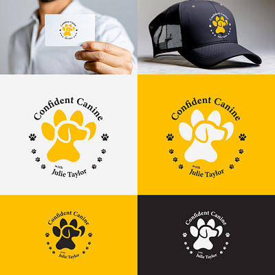 Confident Canine – Professional Dog Training Mascot Logo & Pet B animal logo design canine branding canine logo cartoon mascot logo character logo design custom brand identity dog illustration dog logo dog trainer logo dog training brand flat mascot design logo design mascot logo modern mascot design pet brand identity pet business branding pet industry design pet logo professional logo designer vector mascot
