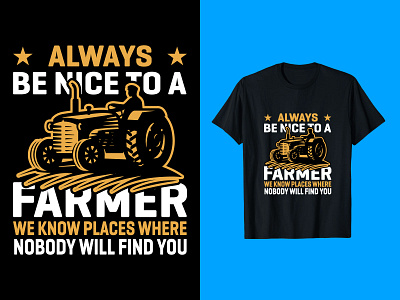 Farmer T-Shirt Design awesome design farm design ideas farm design layout farmer farmer design farmer logo farmer t shirt design graphic design illustration logo retro vector