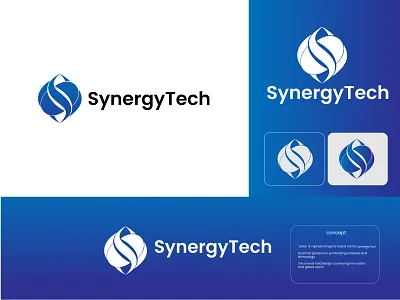 SynergyTech – Modern Tech Logo Design branding design graphic design illustration logo typography vector