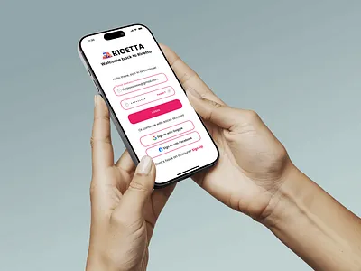 Ricetta — Food Ordering App Onboarding Flow animation ui