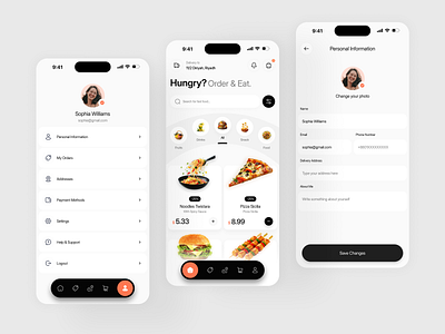 DashBite Food Delivery App | User Profile UI app app design food delivery app food ordering app uiux design ios app design mobile mobile app design mobile app experience mobile app ui design mobile interaction design modern mobile app uiux product design profile settings screen ui ux design user profile ui