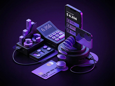 Crypto Illustration 3d 3d crypto 3d icon 3d illustration design icon illustration ui