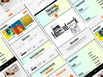 Nova – Creative Design Agency Website Concept branding creativestudio design landingpage logo ui uiux ux webdesign