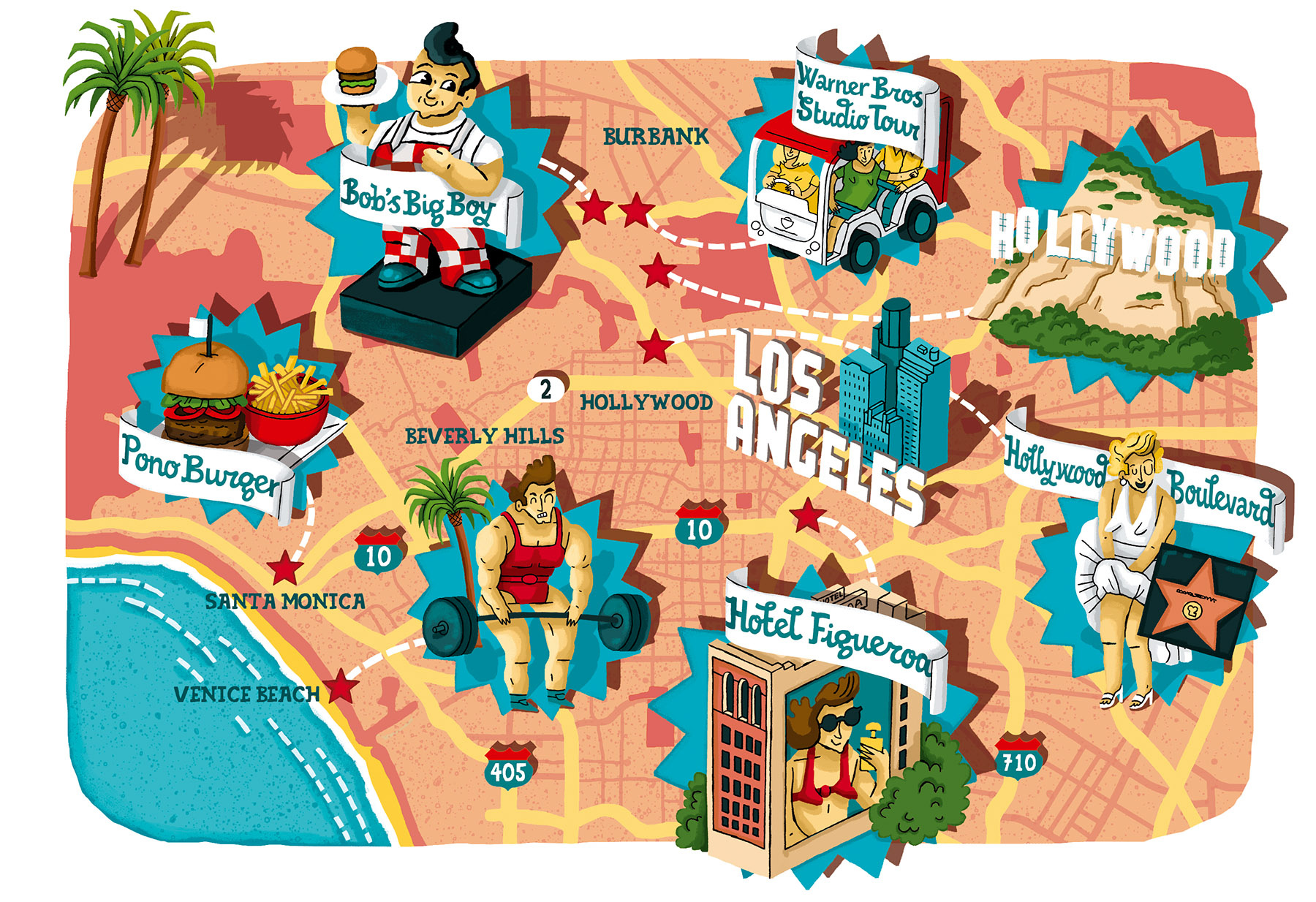 Example of Custom Illustrated Map