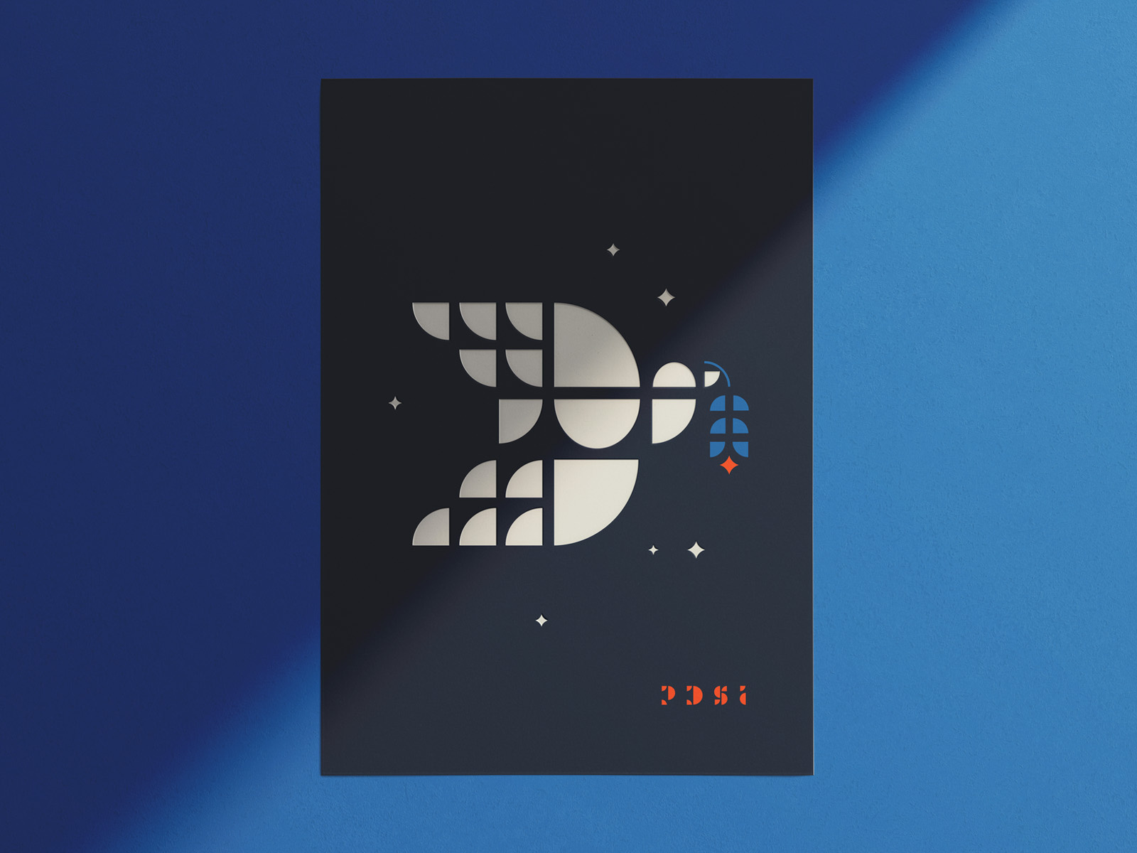 PDSI Holiday Dove bird dove eblast ecard geometric greeting card holiday illustration parisleaf pdsi peace shapes