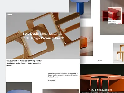 Furniture Web Page Design clean composition decoration design fireart furniture home landing layout minimal ui ux web