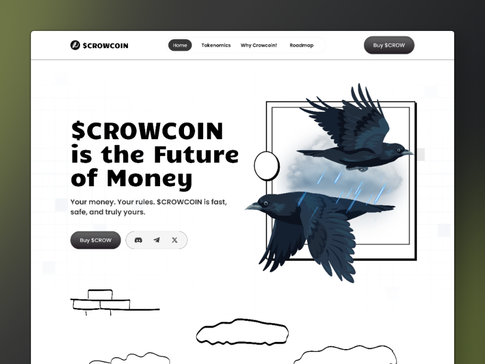 CROWCOIN Web3 NFT | Cryptocurrency Figma Template appdesign blockchain branding crypto cryptoui darkui dashboarddesign designsystem digitalmarketing figma framer landing page nft nftdesign productdesign ui uidesign uxuidesign web3 web3design