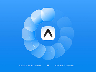 Iterate to greatness abstract app brand branding design dev tool illustration product ui