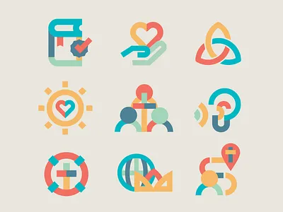 Eastside Kids Icon Set bible branding church icons cross crown globe heart jesus jesus cross kidmin kids brand kids icons kids ministry kids ministry icons kidsmin sunshine