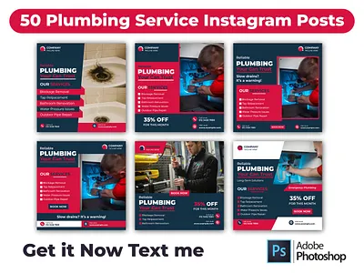 50 Plumbing Service Instagram Templates Editable in Canva business posts canva editable clean design content creator editable graphics instagram template marketing posts modern layout plumbing content plumbing design plumbing feed plumbing posts plumbing service plumbing templates plumbing visuals service promotion simple layout social media design social media pack template pack