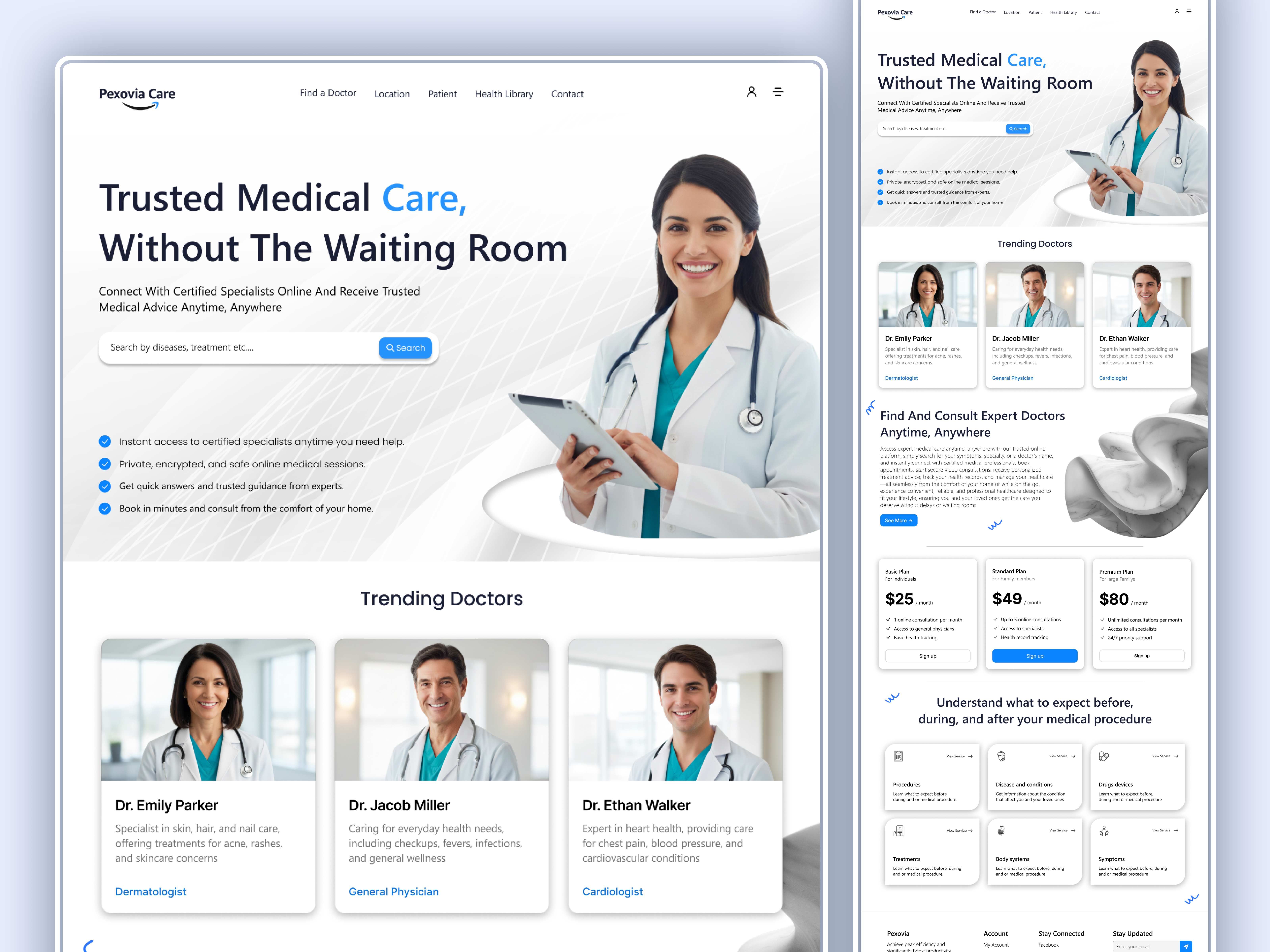Modern Online Doctor Consultation Website UI/UX Design clean website ui doctor appointment ui doctor booking app doctor profile ui health app ux health tech ui design healthcare app interface healthcare ux design hospital website design medical dashboard ui medical landing page design medical platform ux medical website ui modern medical ui online consultation ui patient portal ui responsive medical ui telehealth ui telemedicine platform web design for healthcare