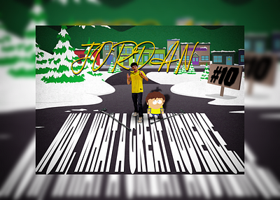 South park theme graphic graphic design poster design sport graphics sports