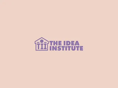 The Idea Institute character flat gradient icon illustration illustrator logo mark minimal