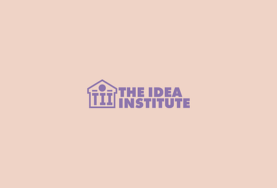 The Idea Institute character flat gradient icon illustration illustrator logo mark minimal