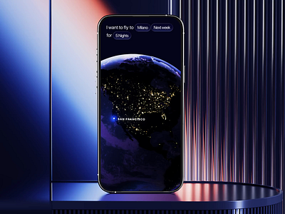 AI Assistant - Booking Flight Experience by AmazingUI 3d animation ai ai agent ai app ai assistant ai chat ai ui artificial intelligence booking booking app flight flight app flights flights app flights ui globe interaction design mobile premium design ui animation
