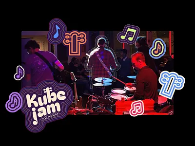 KubeJam brand identity: Event design for cloud native community b2b brand design brand design system brand development brand guidelines brand identity brand style guide community event design conference branding developer community branding event branding event marketing design kubernetes branding logo design music event branding rebranding saas branding startup branding tech company branding tech event branding visual identity