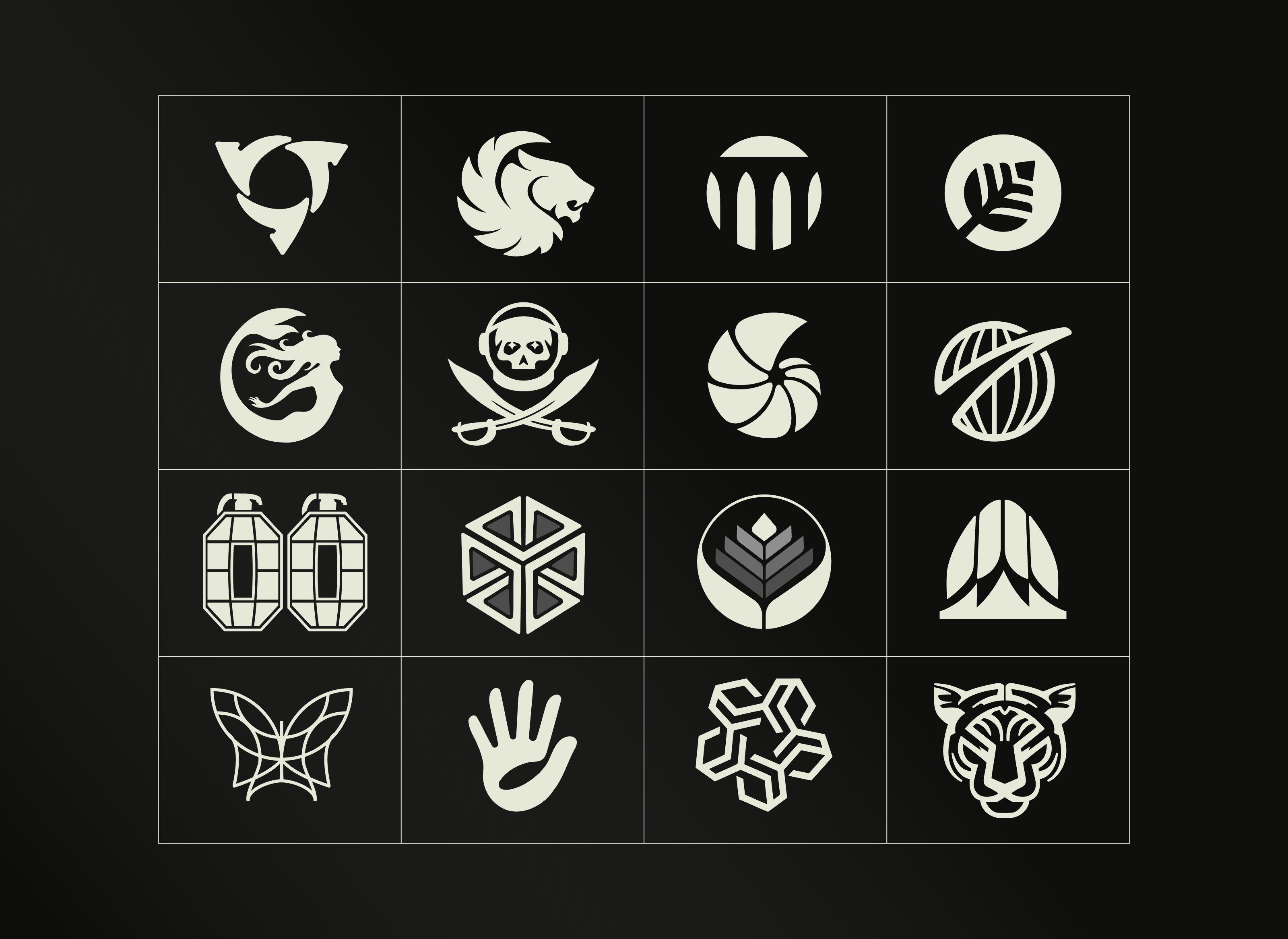 My favorite Logos + Sketches brand identity brutalist design logo logo design minimalist typography visual identity