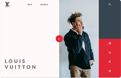 Louis Fashionista branding graphic design ui