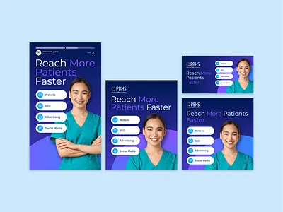 PBHS Digital Marketing META Ads ad advertising brand brand design branding dental dental marketing design digital marketing graphic design layout design marketing meta seo social media typography website