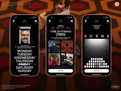 Cinema Booking App app appdesign application booking ui ux