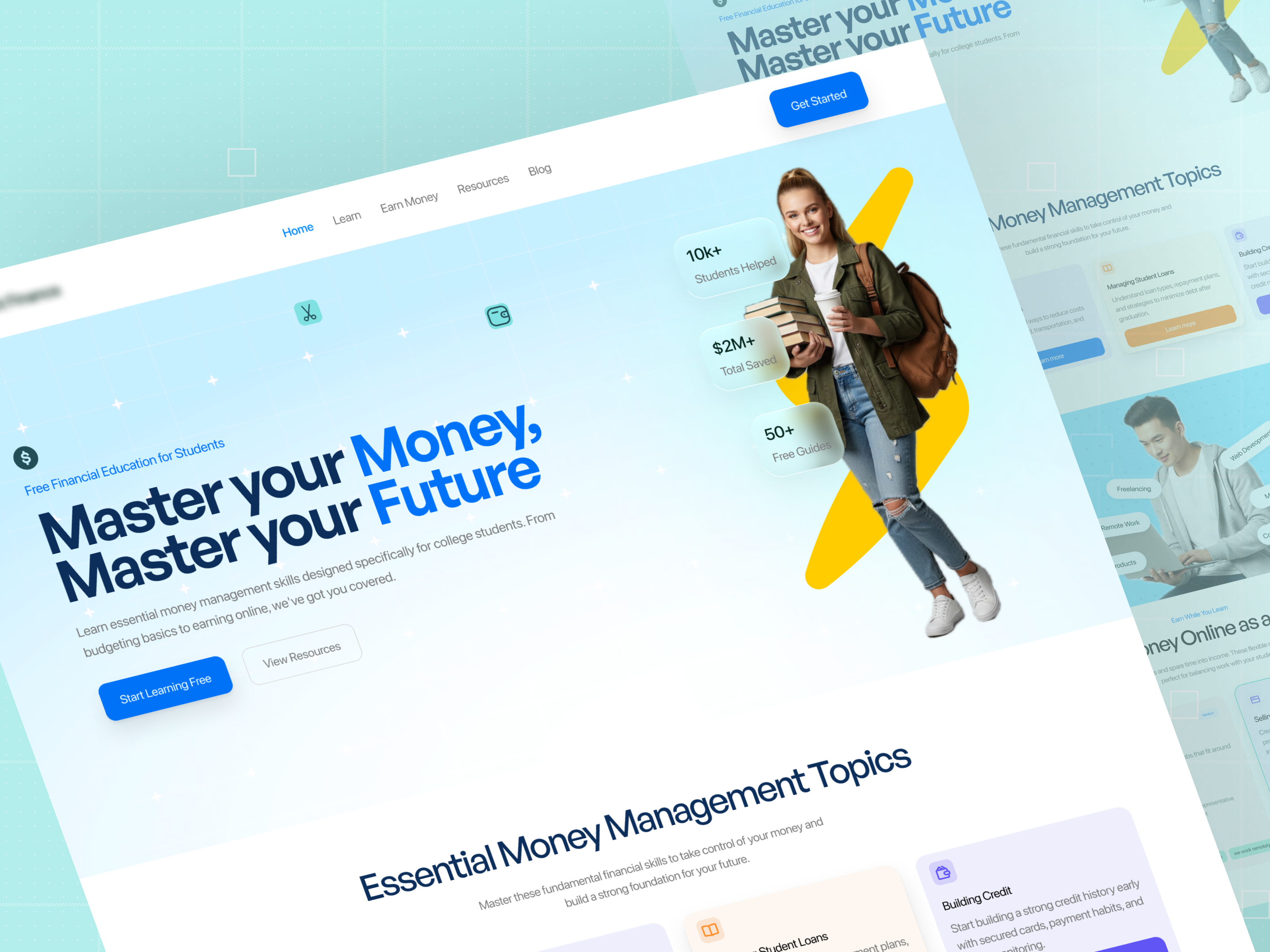 Example of Student Finance— Saving & Earning Tips Platform