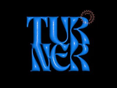 Turner Hardly Know Her 3d bubble bubbly fresh lettering squishy turner type