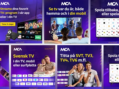 WEBTv, OTT | Social Media campaign - Instagram Post - Banner Ads advertising. banner ads banner design branding campaign facebook ads google ad banner graphic design instagram live tv ott social ads social media static ads streaming platform tv app typography video streaming visual design webtv