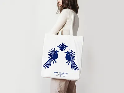 Real del Olivo branding design graphic design illustration illustrator tote bag vetor