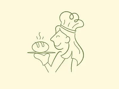 Goodies By Grace - Character Design bakery branding bread character illustration logo