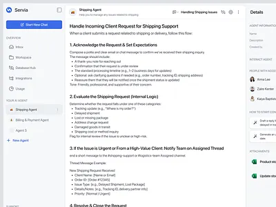 📄 Shipping Support Workflow – AI-Powered SOP Interface customersupport dashboard notes notion product product design saas saas app saas app uiux saas design saas product saas workflow sop text ui uiux ux web app workflow workflow app