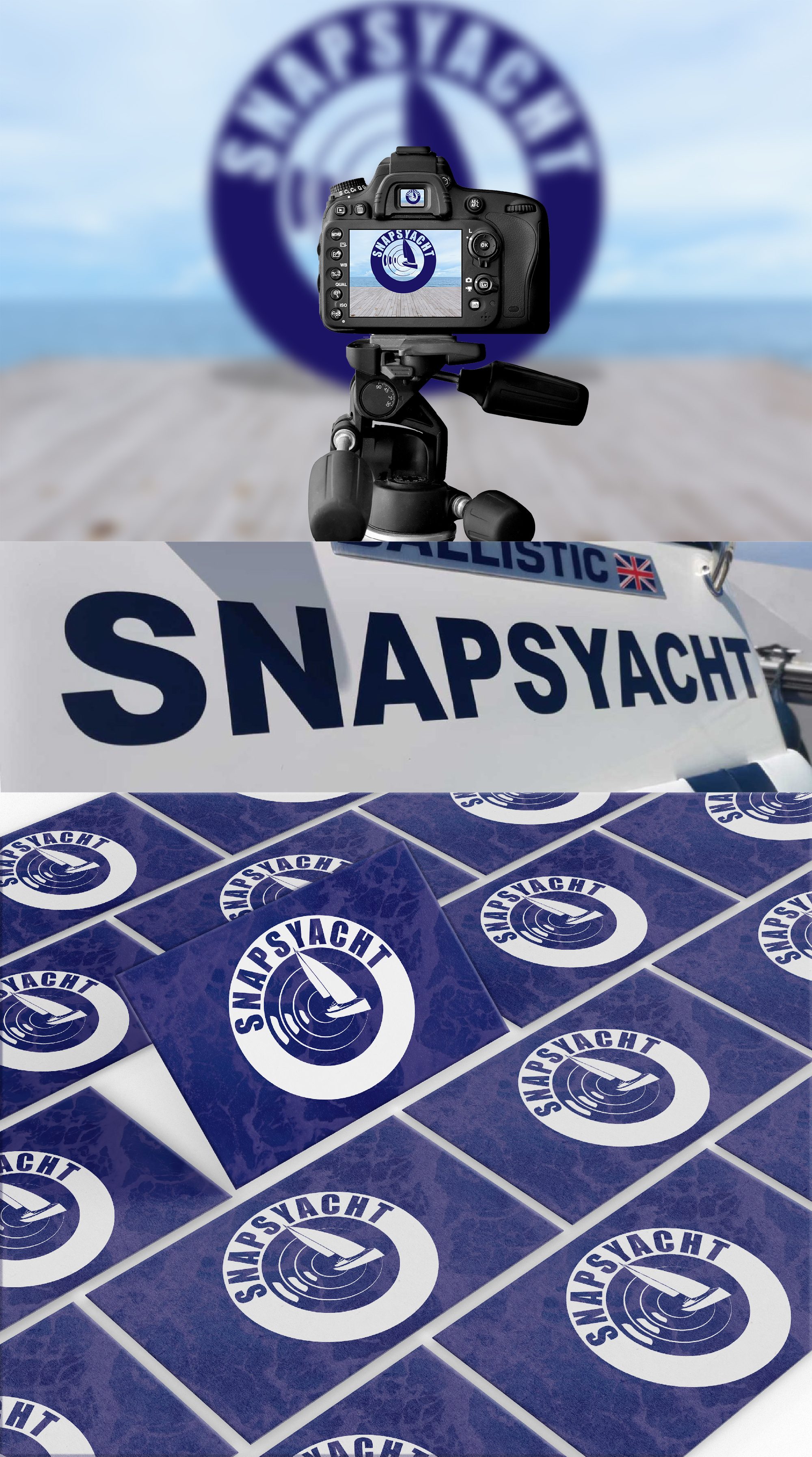 Nautical Logo Design for Yacht Photographer adventure branding blue brand identity boat logo design camera inspired logo circular logo custom logo lens icon logo logo with waves luxury logo design modern monogram nautical logo design photographer logo photography business logo portsmouth branding sea logo sea themed logo travel photography branding typography logo visual identity yacht photography