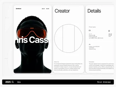 Slides animation blueprint brutalism brutalist interaction design interface ipad motion design os portfolio product simple touch ui ux web website
