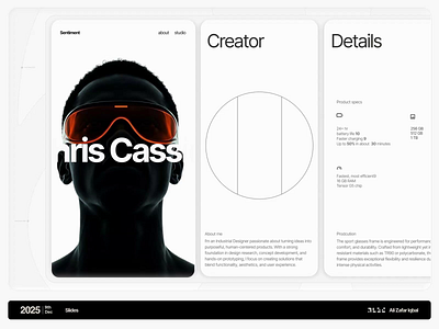 Slides animation blueprint brutalism brutalist interaction design interface ipad motion design os portfolio product simple touch ui ux web website
