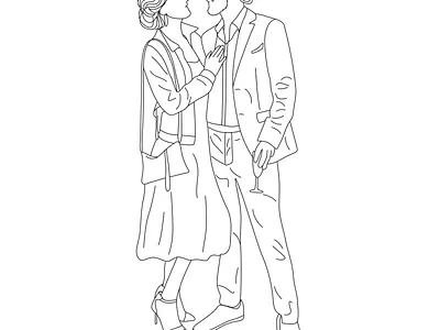 Line art branding design graphic design illustration illustration art line art logo one line art vector