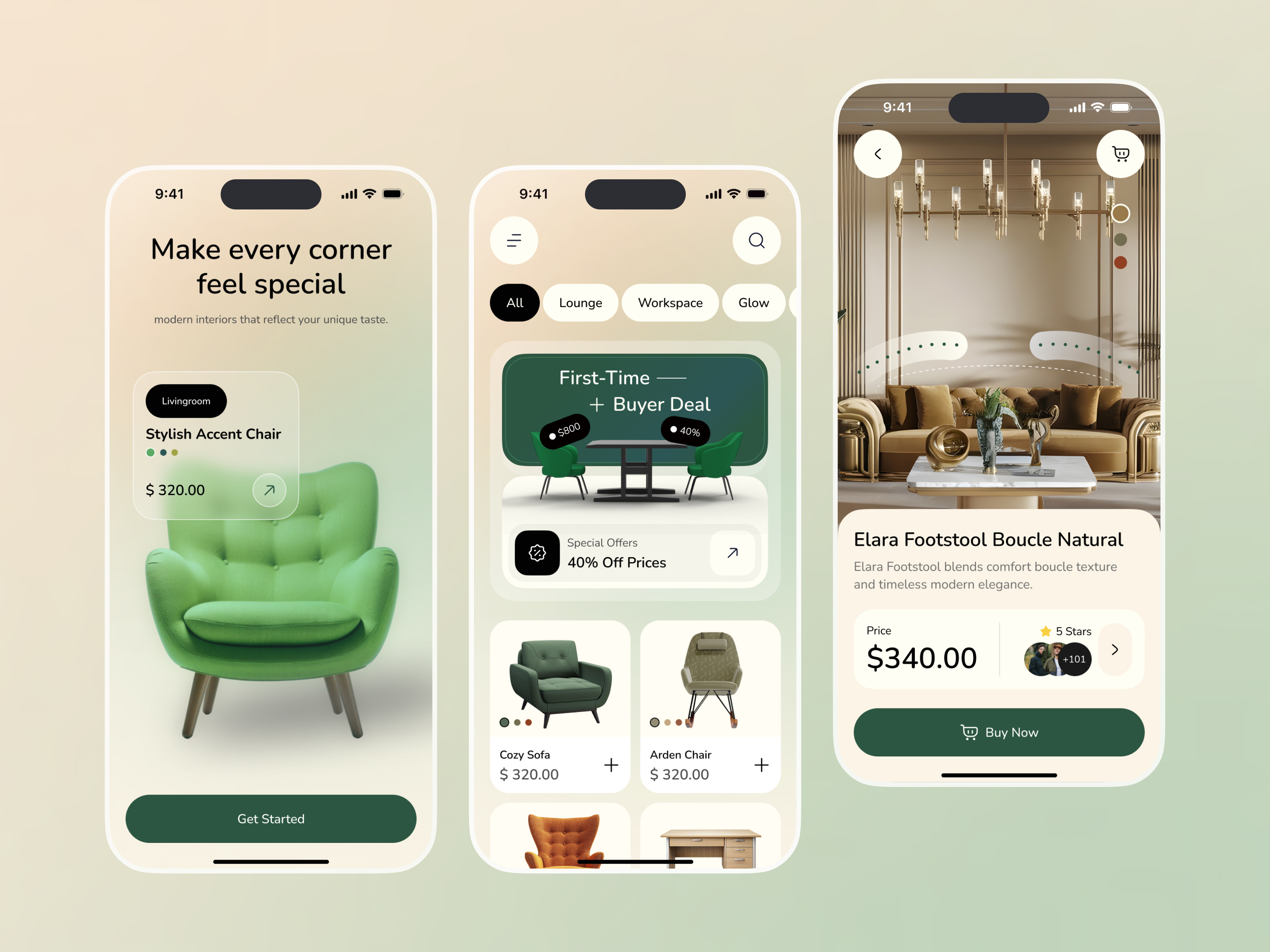 Example of Furniture App (Design + Development)