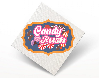 candy type logo branding creative logo graphic design logo typography