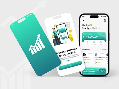 Smart Investing App UI 💹 graphic design ui