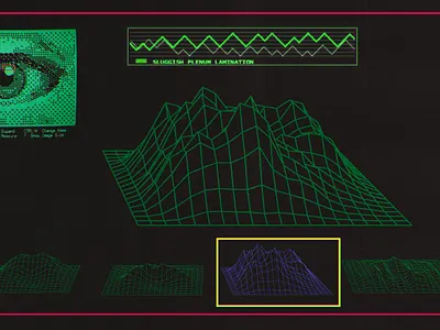 Retro-Futuristic Wireframes