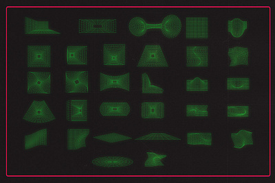Retro-Futuristic Wireframes