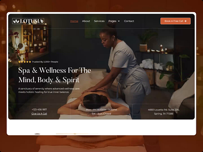 Luxury Spa & Wellness Website Design beauty spa bricks builder wesbite elementor website health wellness holistic wellness home page design landing page massage therapy website modern website service website spa design spa ui spa website ui design web deisgn website website design wellness website worpdress website design