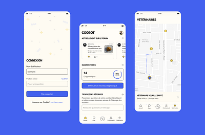 Coqbot UI mobile ui ux