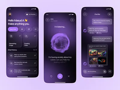 AI Assistant Mobile App ai ai app ai assistant ai assistant app ai assistant mobile app ai chatbot assistant chatbot mobile app smart assistant voice recognition