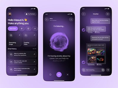 AI Assistant Mobile App ai ai app ai assistant ai assistant app ai assistant mobile app ai chatbot assistant chatbot mobile app smart assistant voice recognition