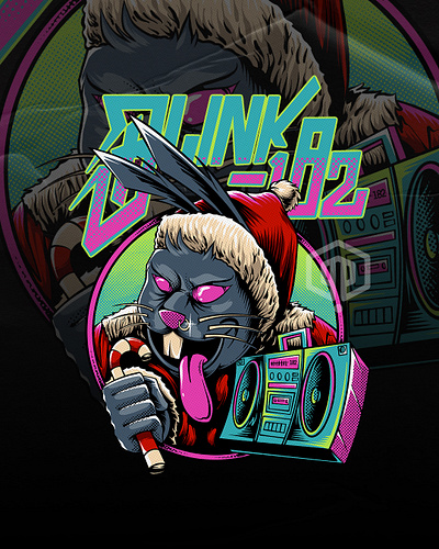 Not a Christmas Song - Blink182 artwork blink182 branding commissionwork illustration illustrator music outdoorapparel poppunk tshirt