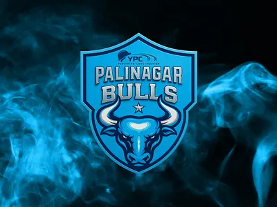 Cricket team logo design 3d blue branding bulls cricket cricket logo graphic design logo sports tamil ui